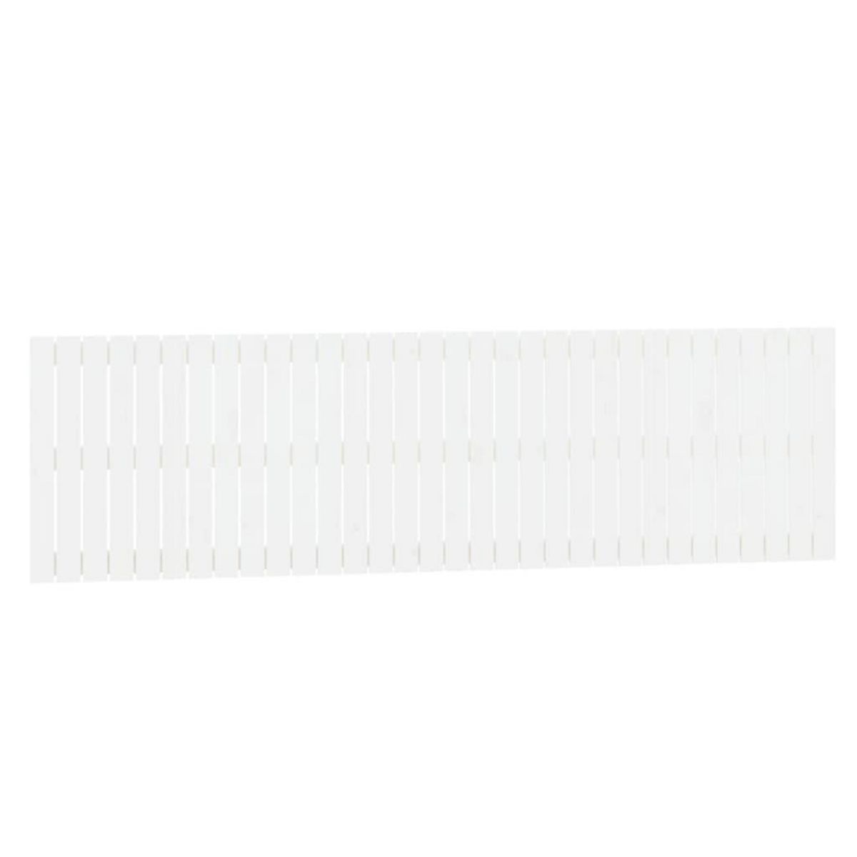 VIDAXL Tete de lit murale Blanc 204x3x60 cm Bois massif de pin