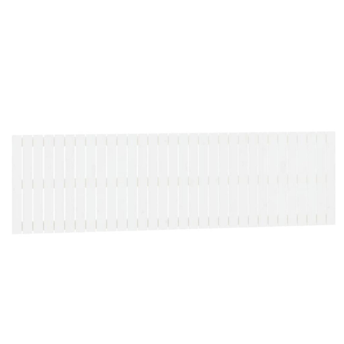 VIDAXL Tete de lit murale Blanc 204x3x60 cm Bois massif de pin