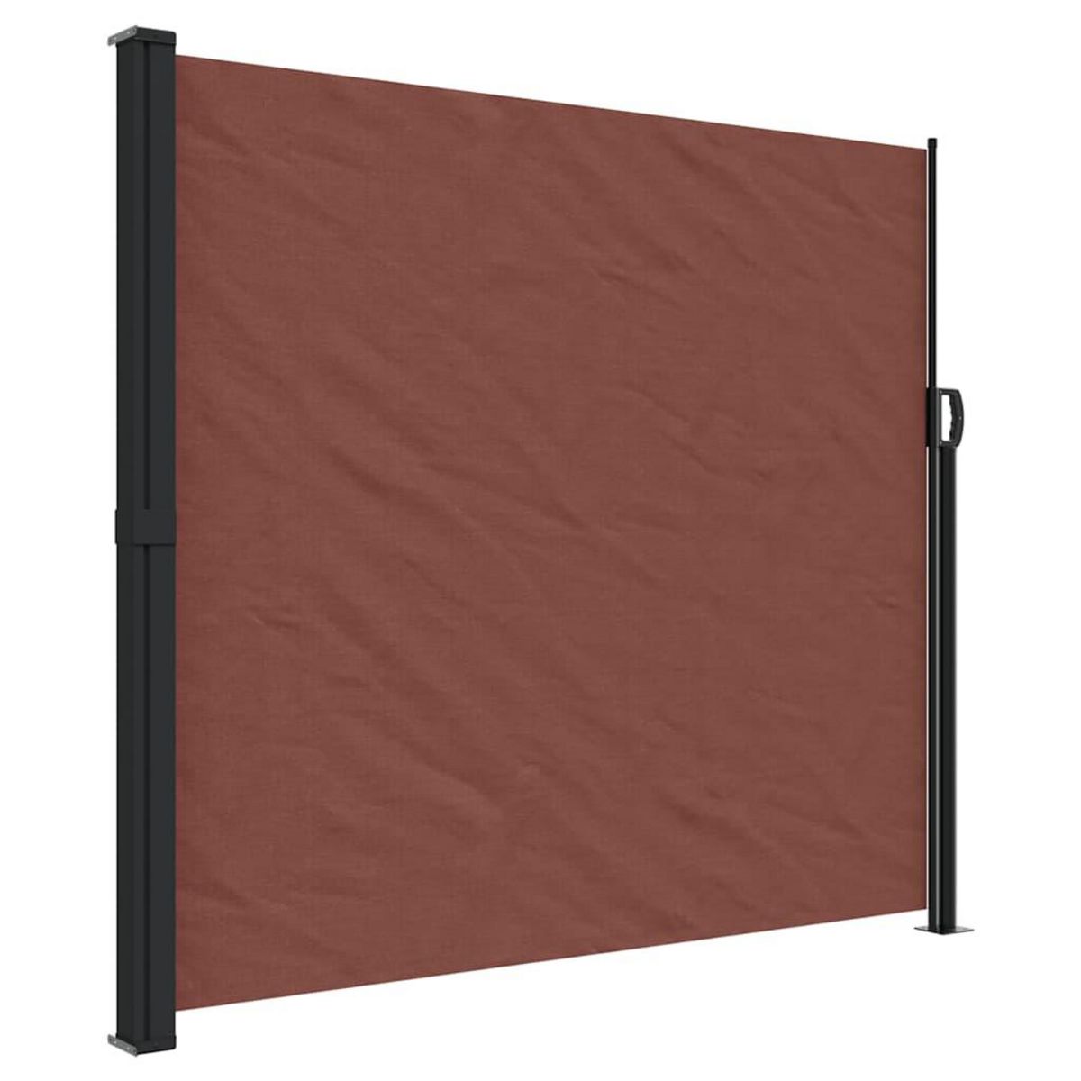 VIDAXL Auvent lateral retractable marron 180x600 cm
