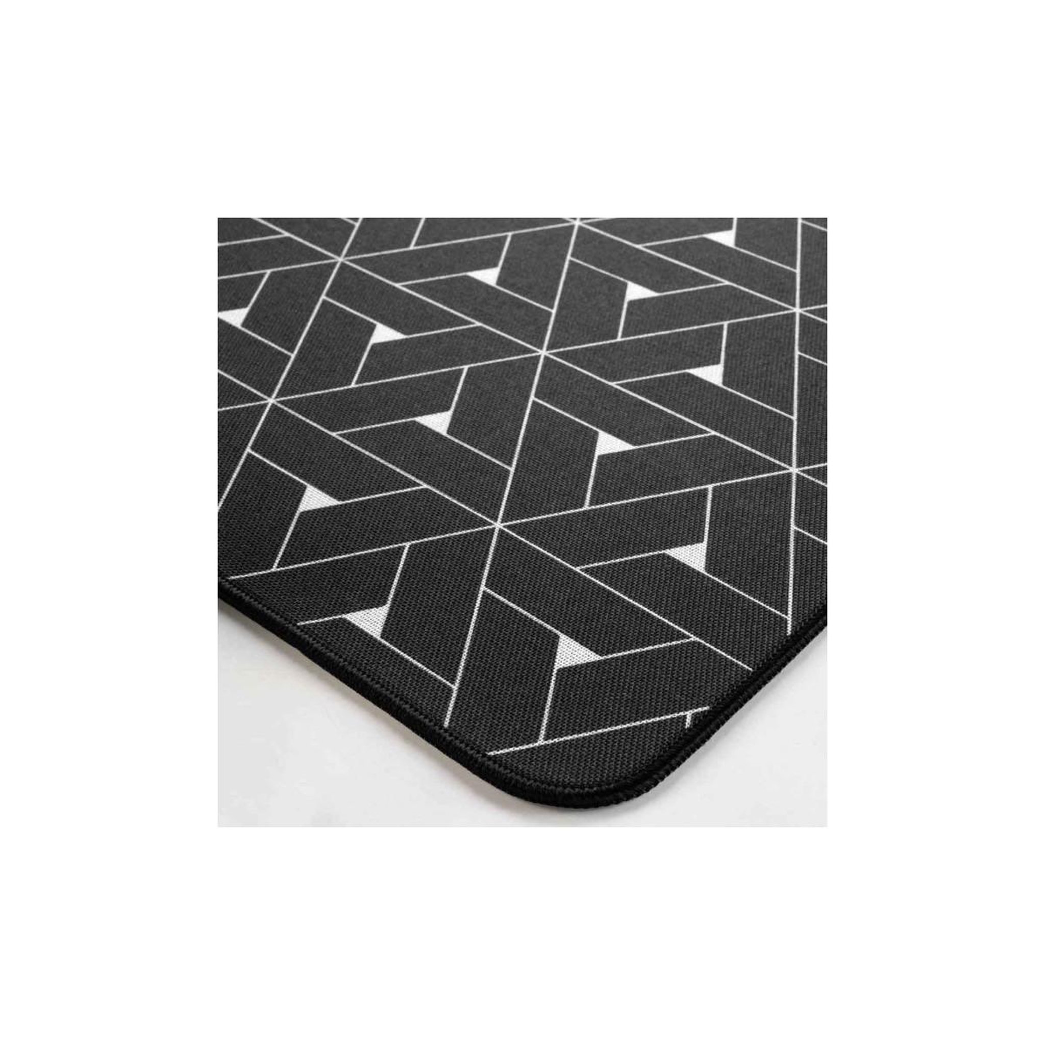 Voir la diapositive 2 : Douceur d'Intérieur Tapis de couloir imprimé  terence  45x120cm noir