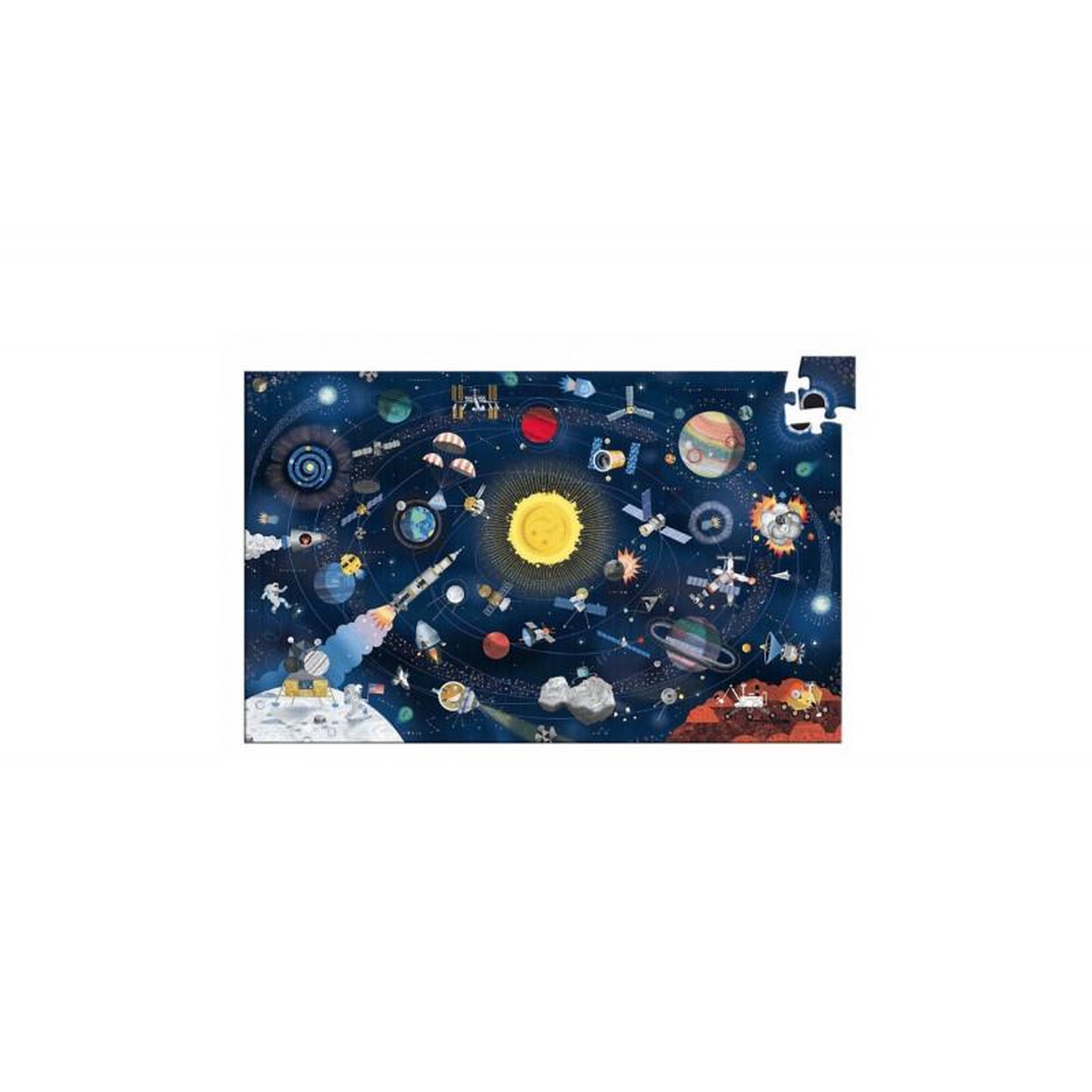 Voir la diapositive 2 : Djeco Puzzle enfant – Observation espace – Univers spatial éducatif – Dès 6 ans – Djeco