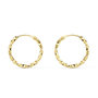Voir la diapositive 1 : L'ATELIER D'AZUR Boucles d'Oreilles Créoles Or 18 Carats 750/000 Jaune - Torsadées