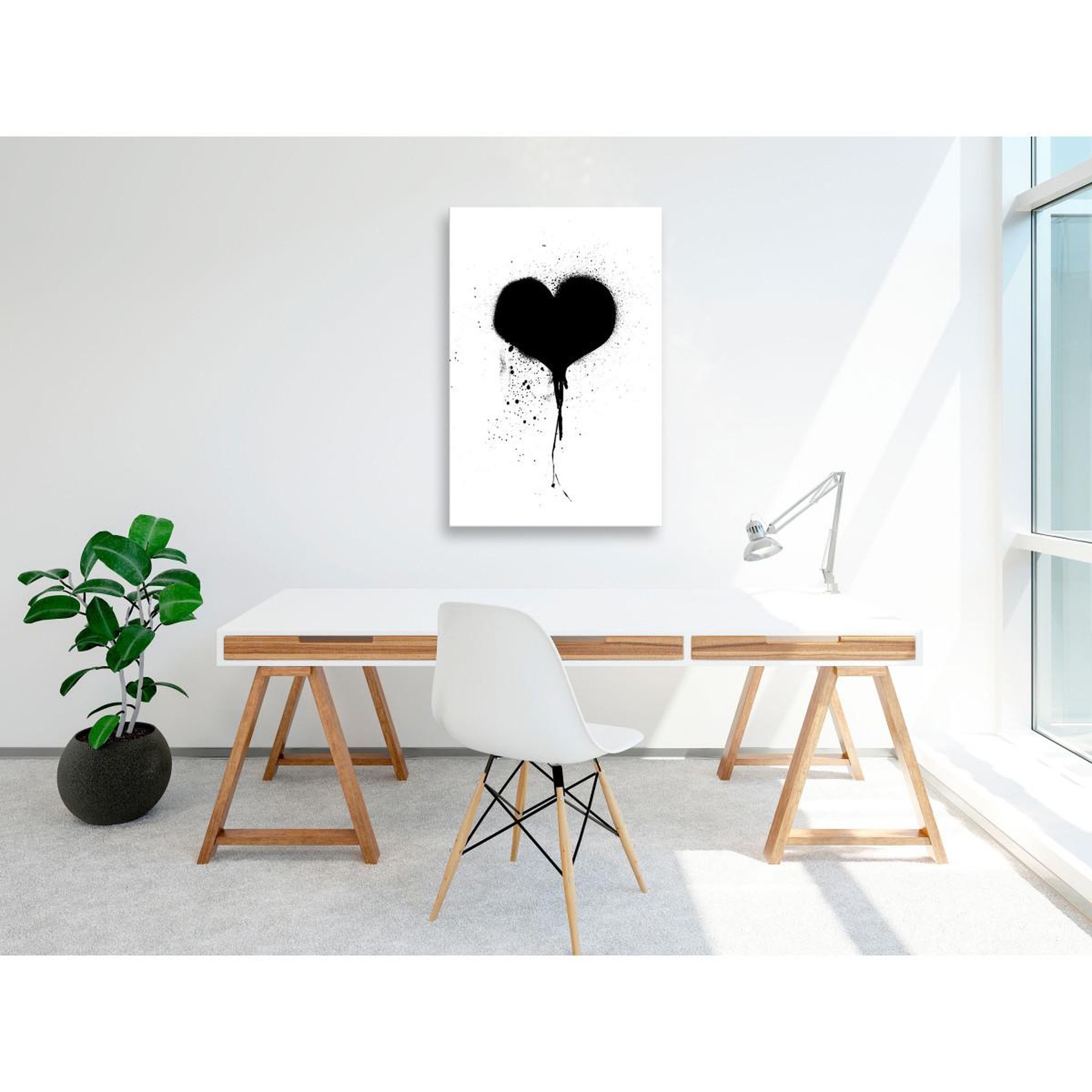 Voir la diapositive 2 : Paris Prix Tableau imprimé  destroyed heart