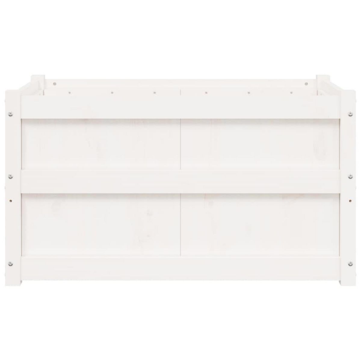 VIDAXL Jardiniere blanc 90x50x50 cm bois de pin massif