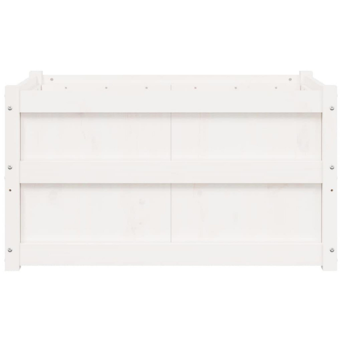 VIDAXL Jardiniere blanc 90x50x50 cm bois de pin massif