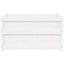 Voir la diapositive 5 : VIDAXL Jardiniere blanc 90x50x50 cm bois de pin massif