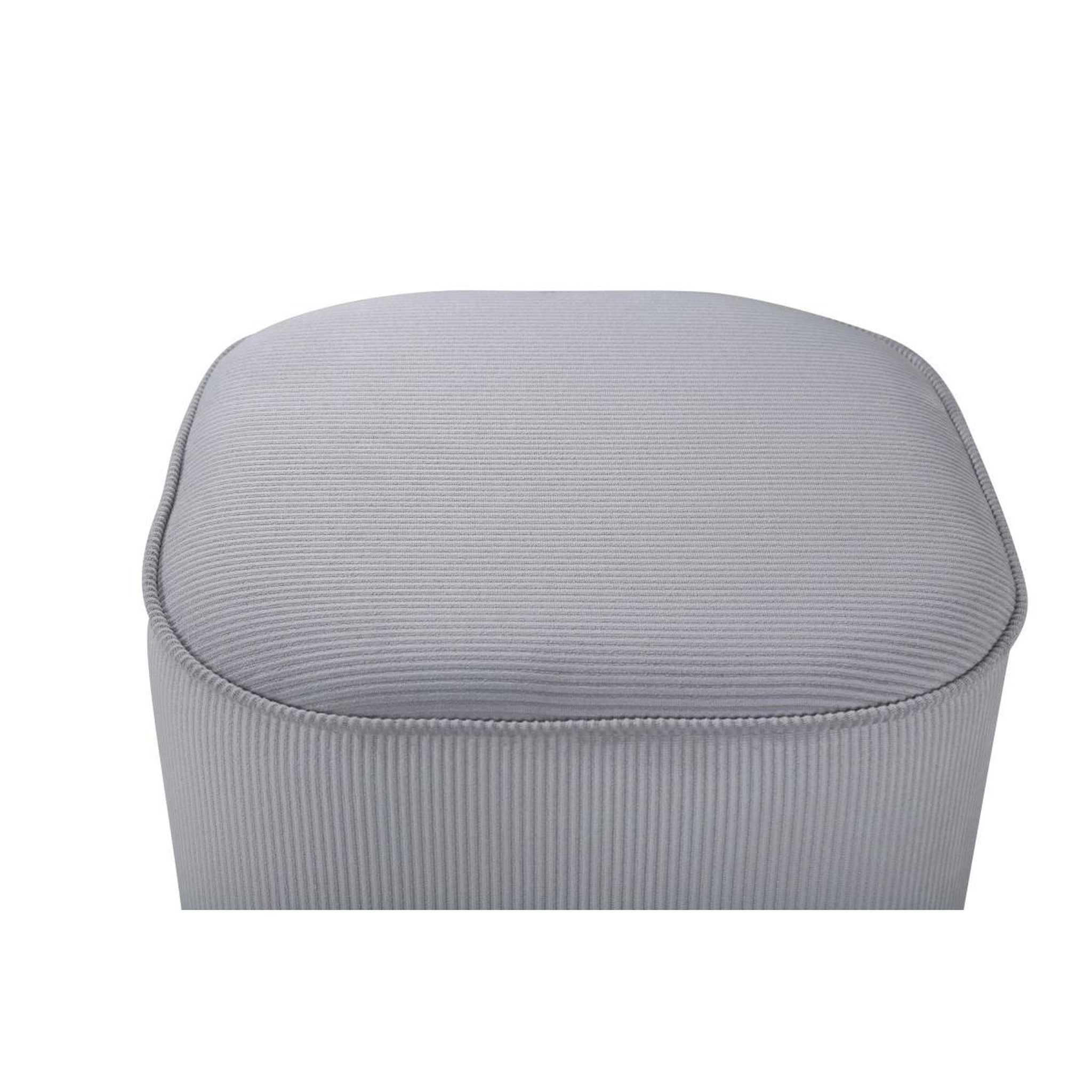 Voir la diapositive 4 : Paris Prix Pouf en velours côtelé  piff  44cm gris