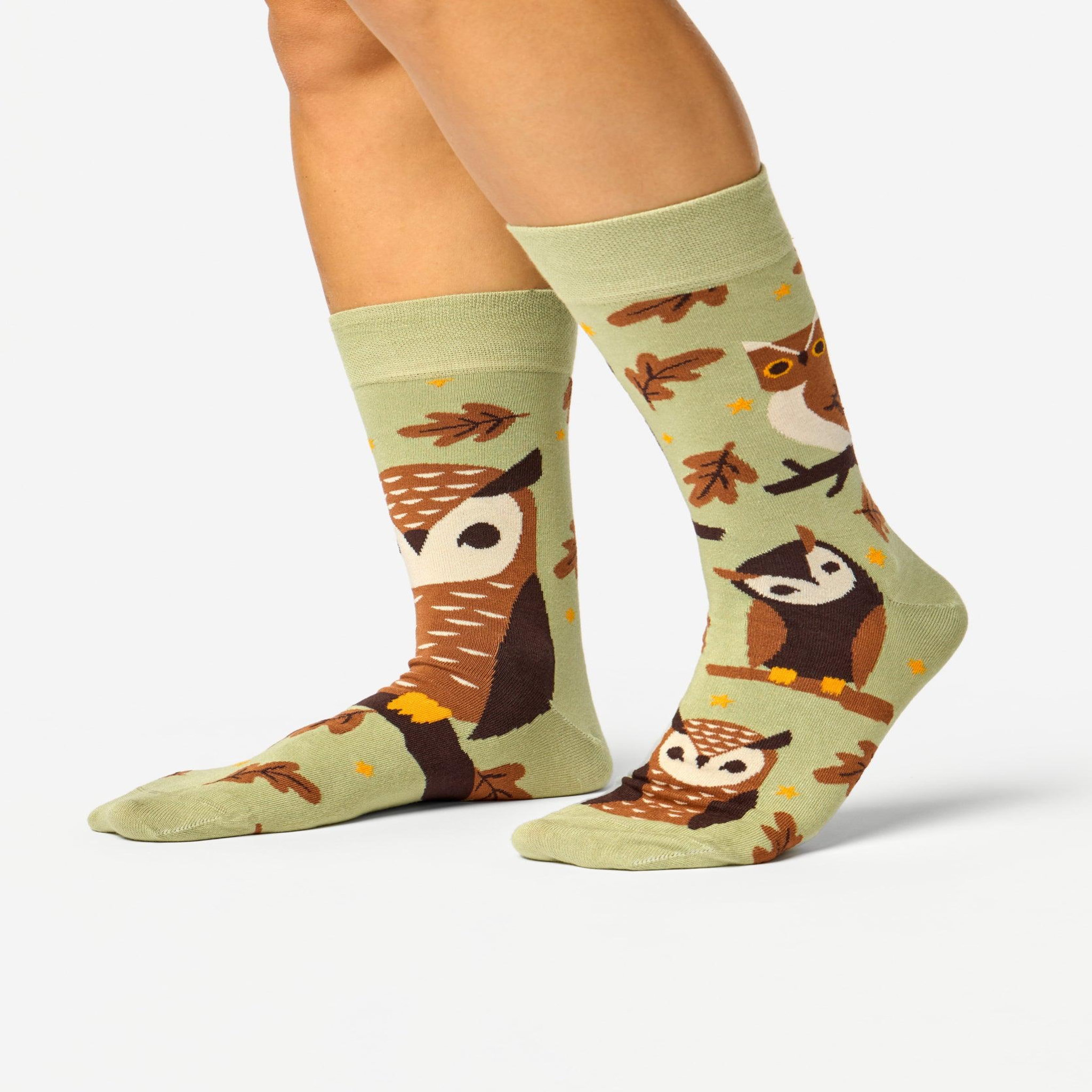 Voir la diapositive 3 : DEDOLES Chaussettes bambou hiboux