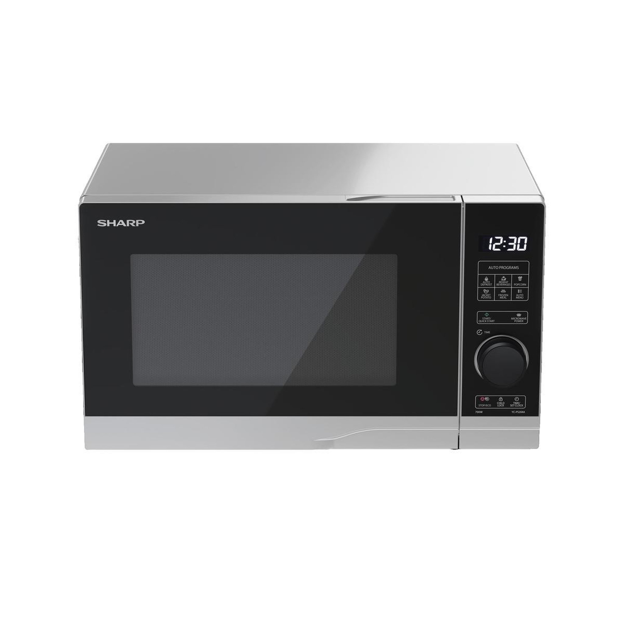 Voir la diapositive 2 : Sharp Micro-ondes Sharp YC-PS204AE-S Argent 700 W 20 L