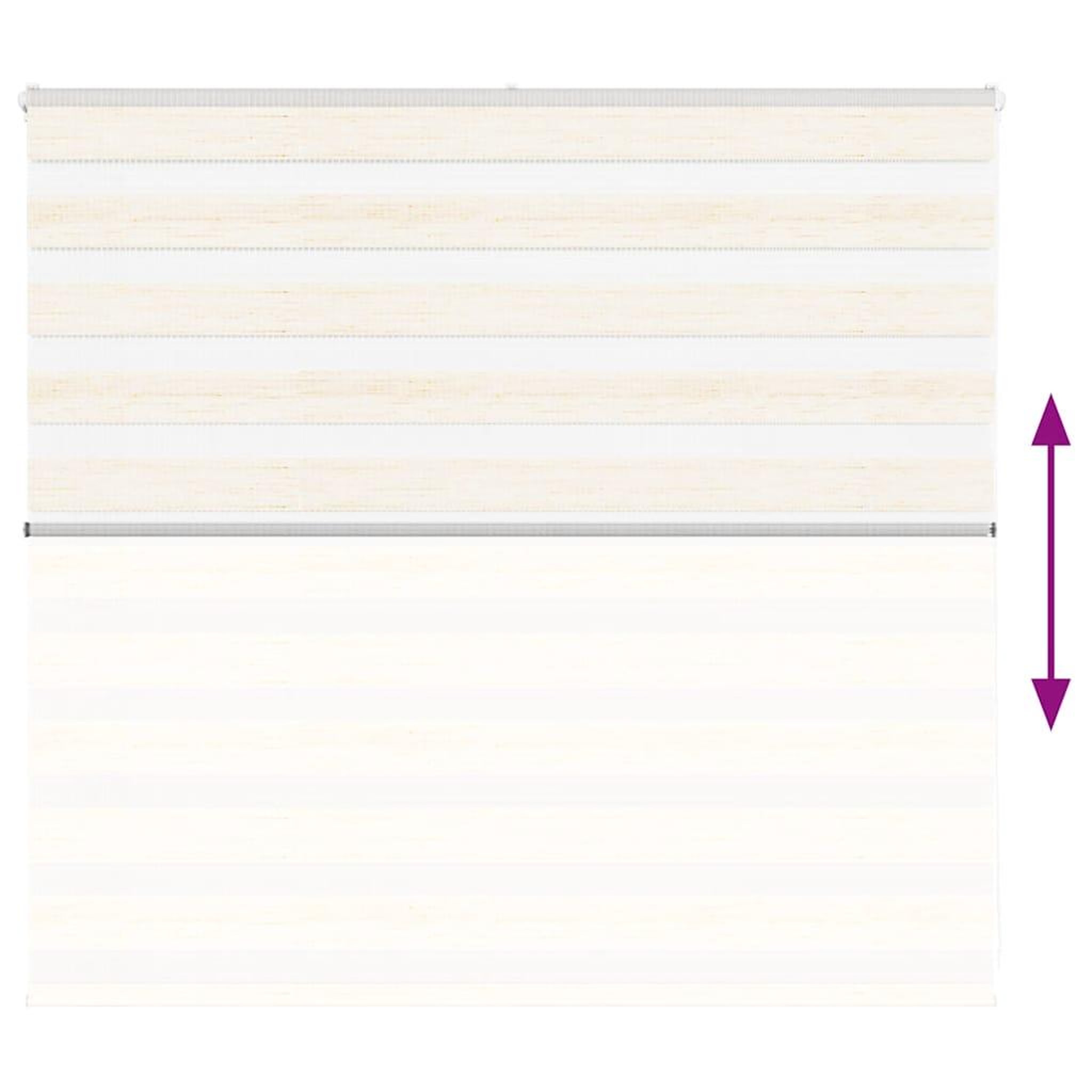Voir la diapositive 5 : VIDAXL Store zebre beige marbre largeur du tissu 155,9 cm polyester