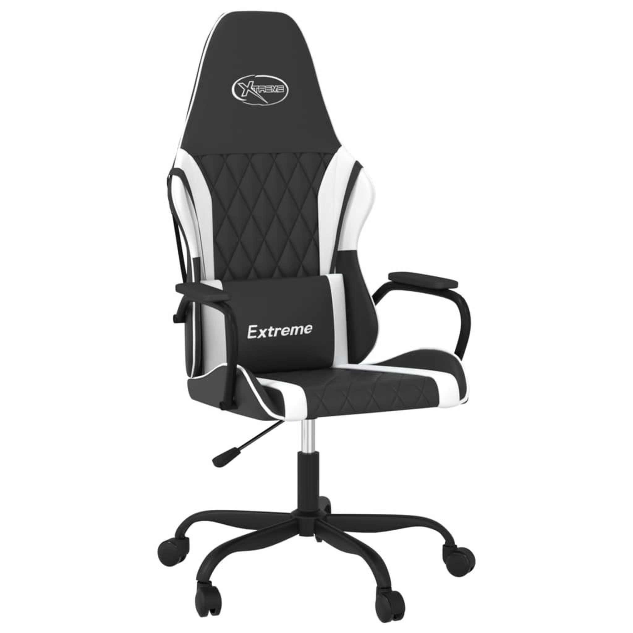 Voir la diapositive 2 : VIDAXL Chaise de jeu Noir et blanc Similicuir