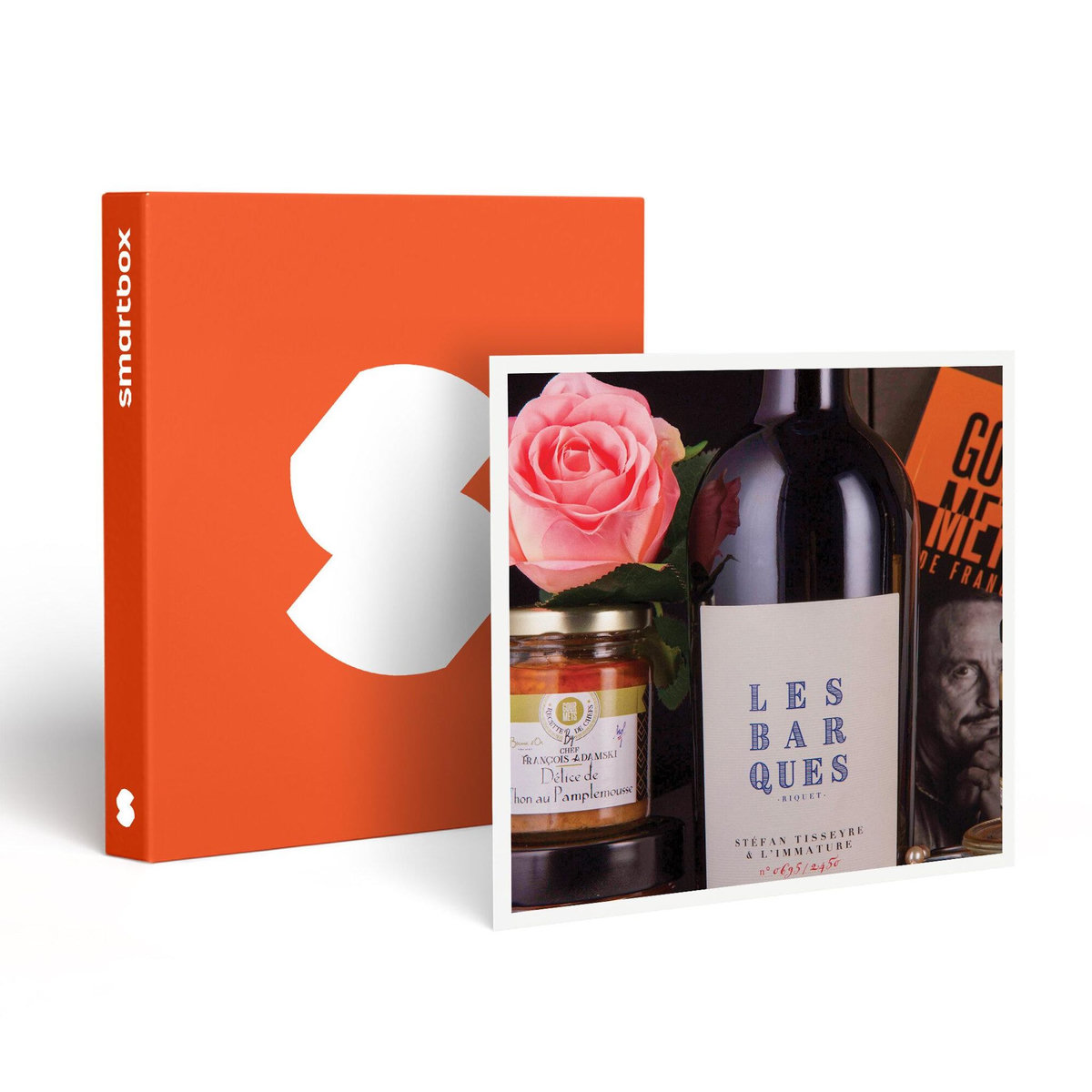 Smartbox Coffret L'Intemporelle : délices gourmet et vin livrés à domicile - Coffret Cadeau Gastronomie