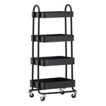 Paris Prix Étagère 4 Niveaux en Métal  Manaus  104cm Noir