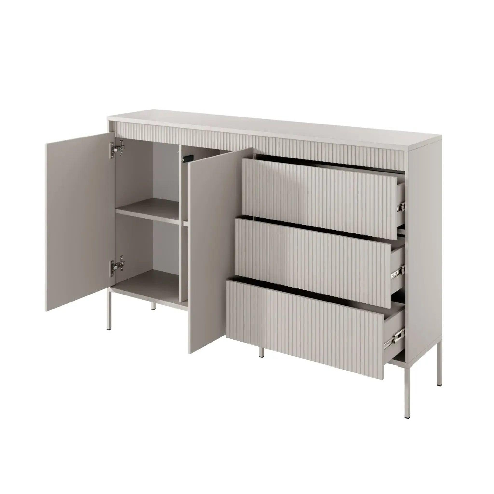 Voir la diapositive 6 : CASANOVA PARIS ALINA - Buffet 187cmpieds en métal