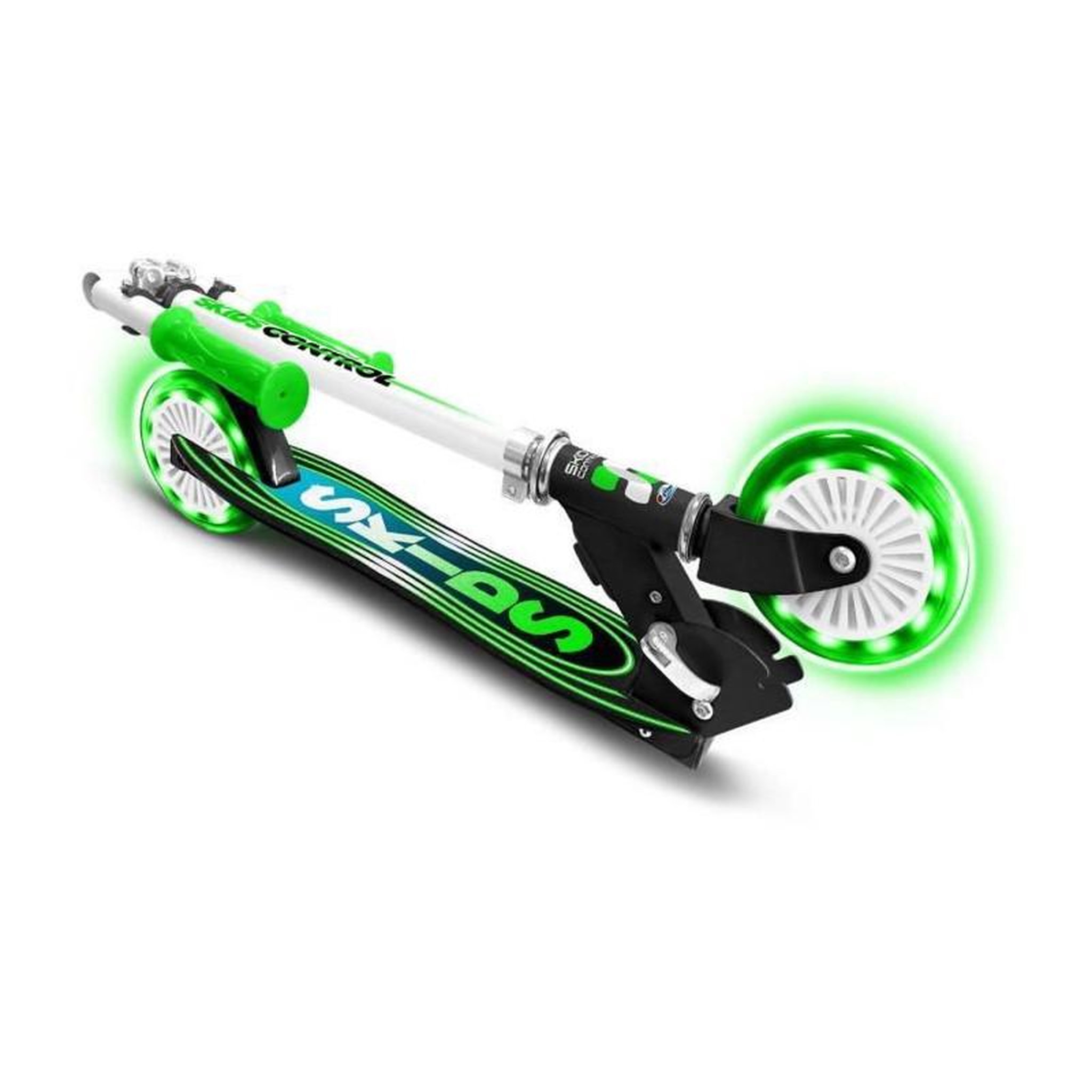 Voir la diapositive 2 : STAMP STAMP Trottinette pliable SKIDS CONTROL roues lumineuses