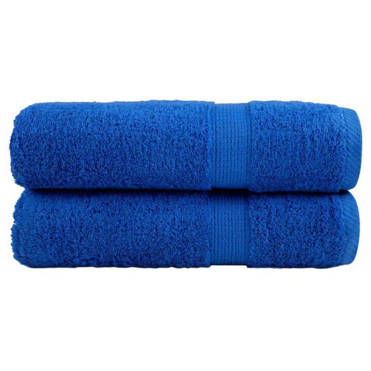 VIDAXL Essuie mains de qualité supérieure SOLUND 2 pcs bleu 600 g m²