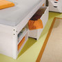 Voir la diapositive 4 : Paris Prix Lit Multi-Rangements  Clark  140x190cm Blanc