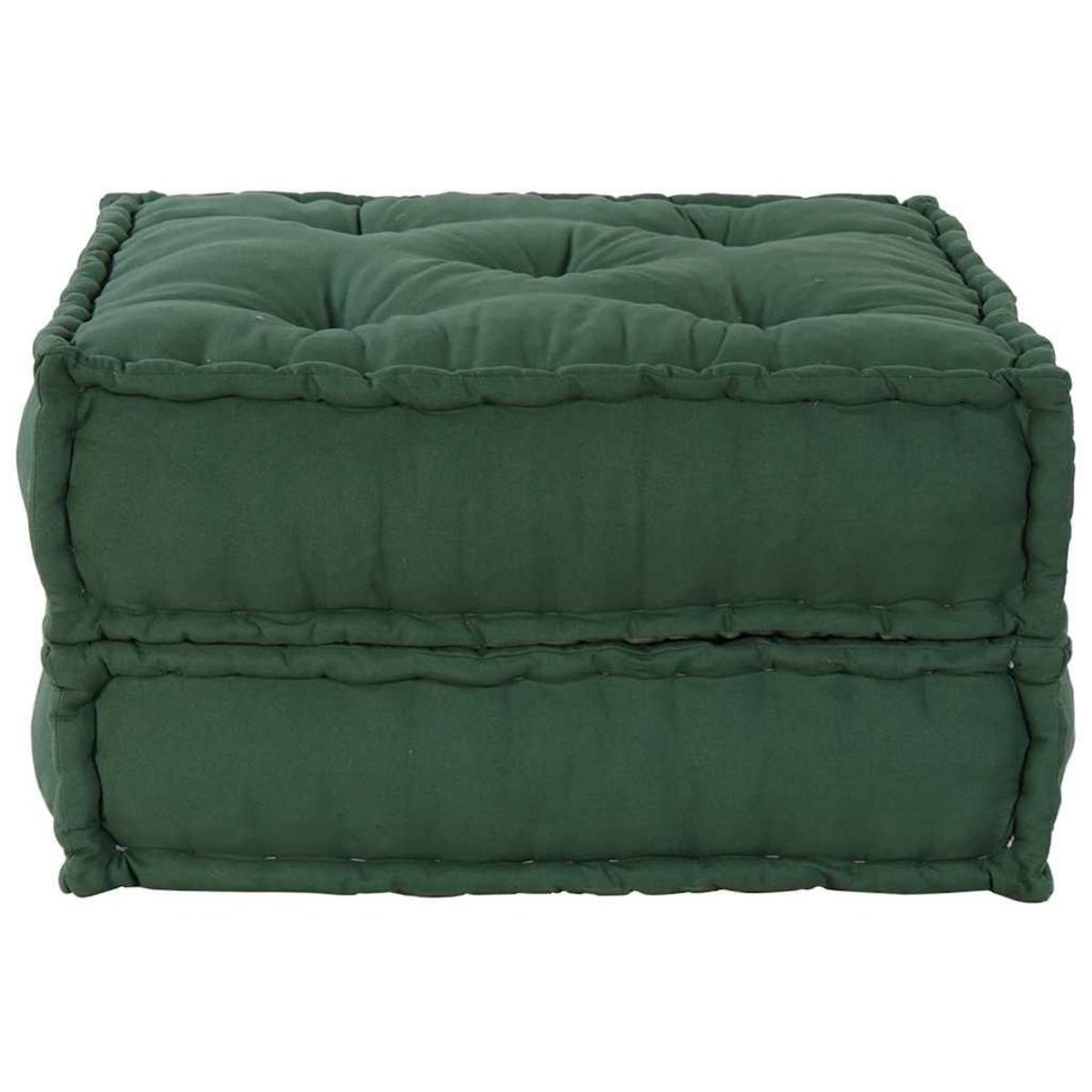 VIDAXL Pouf modulaire vert 70x70x36 tissu