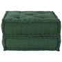 Voir la diapositive 2 : VIDAXL Pouf modulaire vert 70x70x36 tissu