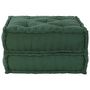 Voir la diapositive 2 : VIDAXL Pouf modulaire vert 70x70x36 tissu