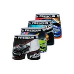 FREEGUN Lot de 4 boxers homme Fast and Furious. Coloris disponibles : Orange