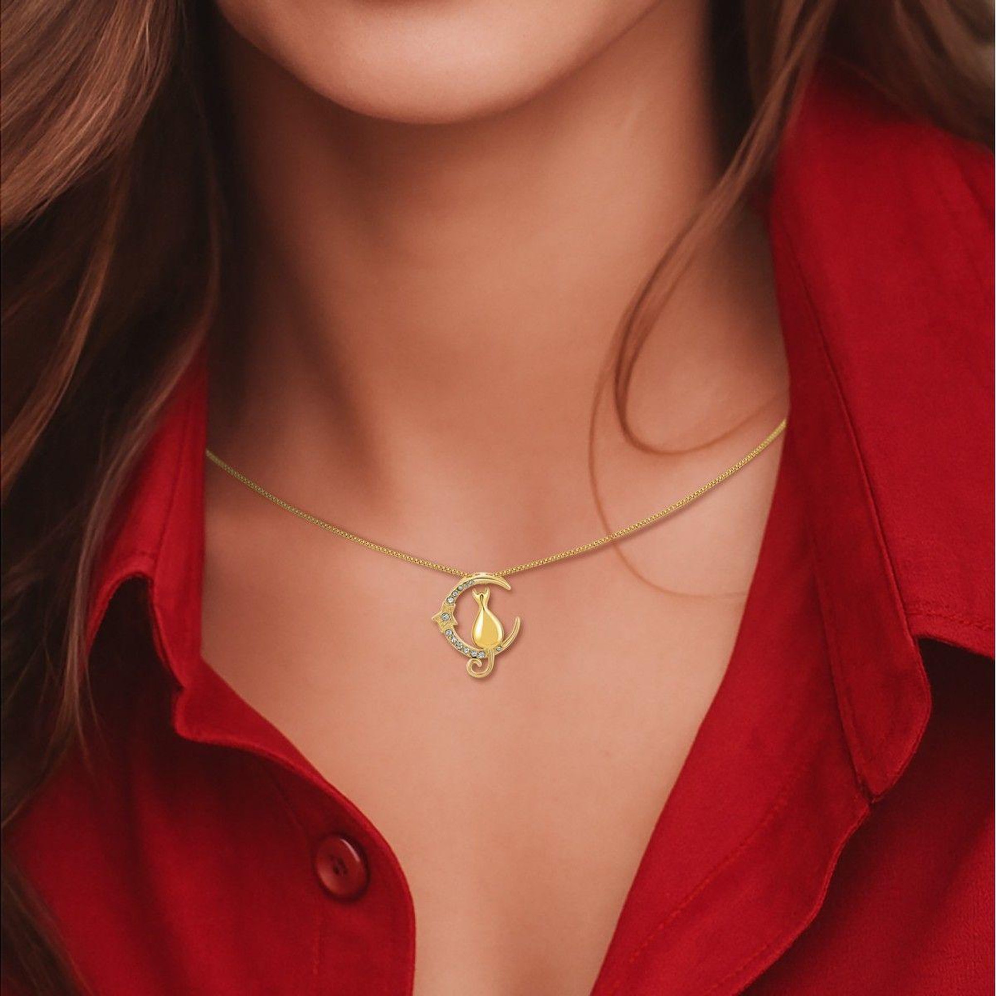 Voir la diapositive 2 : SC BOHEME Collier chat par SC Bohème®