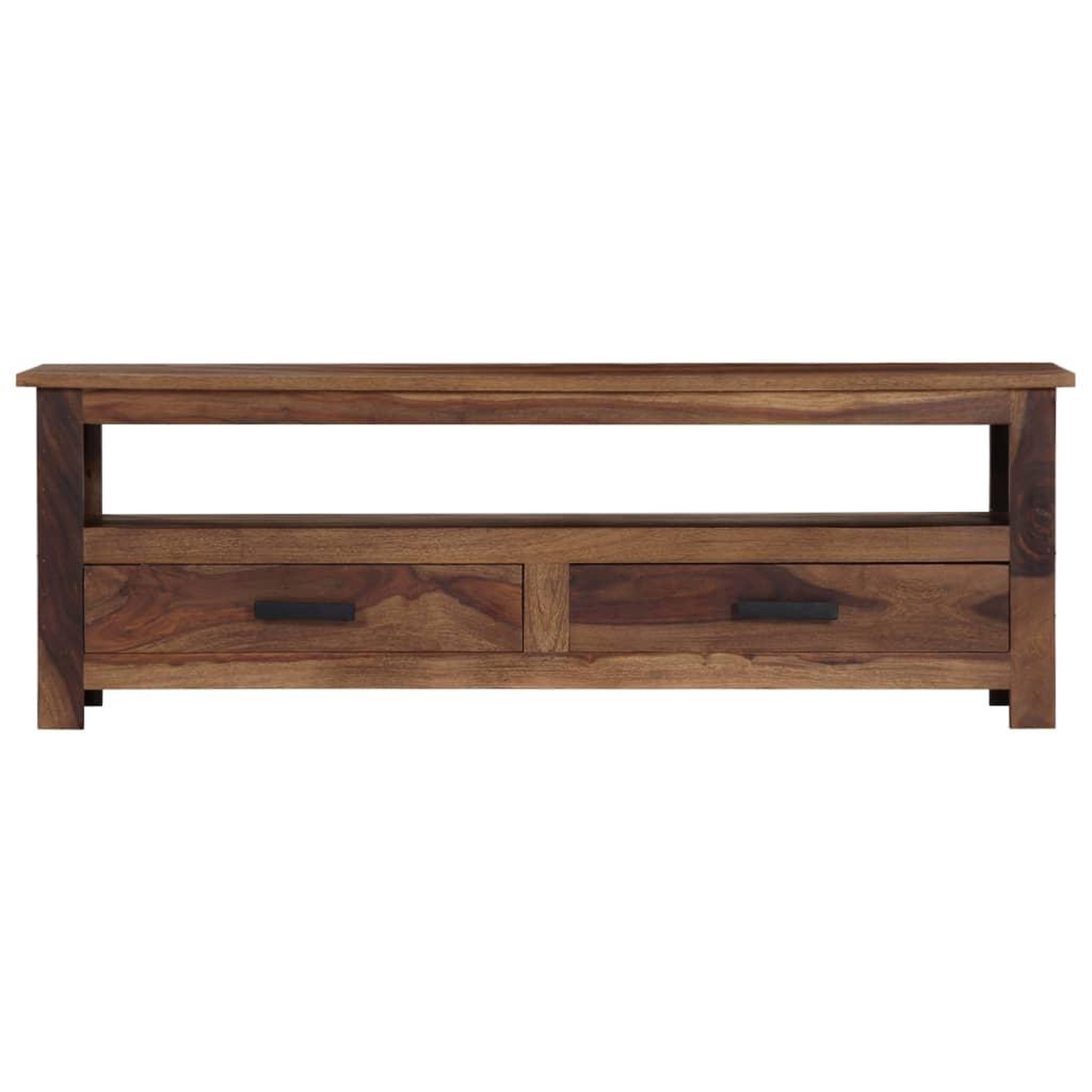 Voir la diapositive 3 : VIDAXL Meuble TV 118x30x40 cm Bois massif
