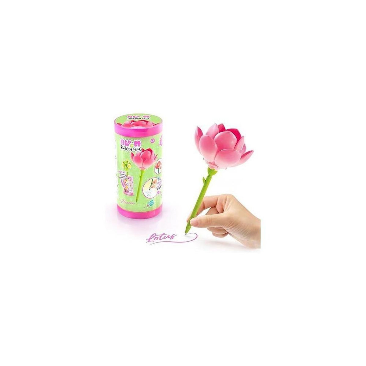 Canal Toys Canal Toys – BLOOM – Stylo Fleur a Construire – Encre pailletée et parfumée – 6 fleurs a collectionner – BLM 001