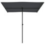 Voir la diapositive 4 : VIDAXL Parasol de jardin avec mat en aluminium 2x1,5 m Anthracite