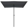 Voir la diapositive 4 : VIDAXL Parasol de jardin avec mat en aluminium 2x1,5 m Anthracite