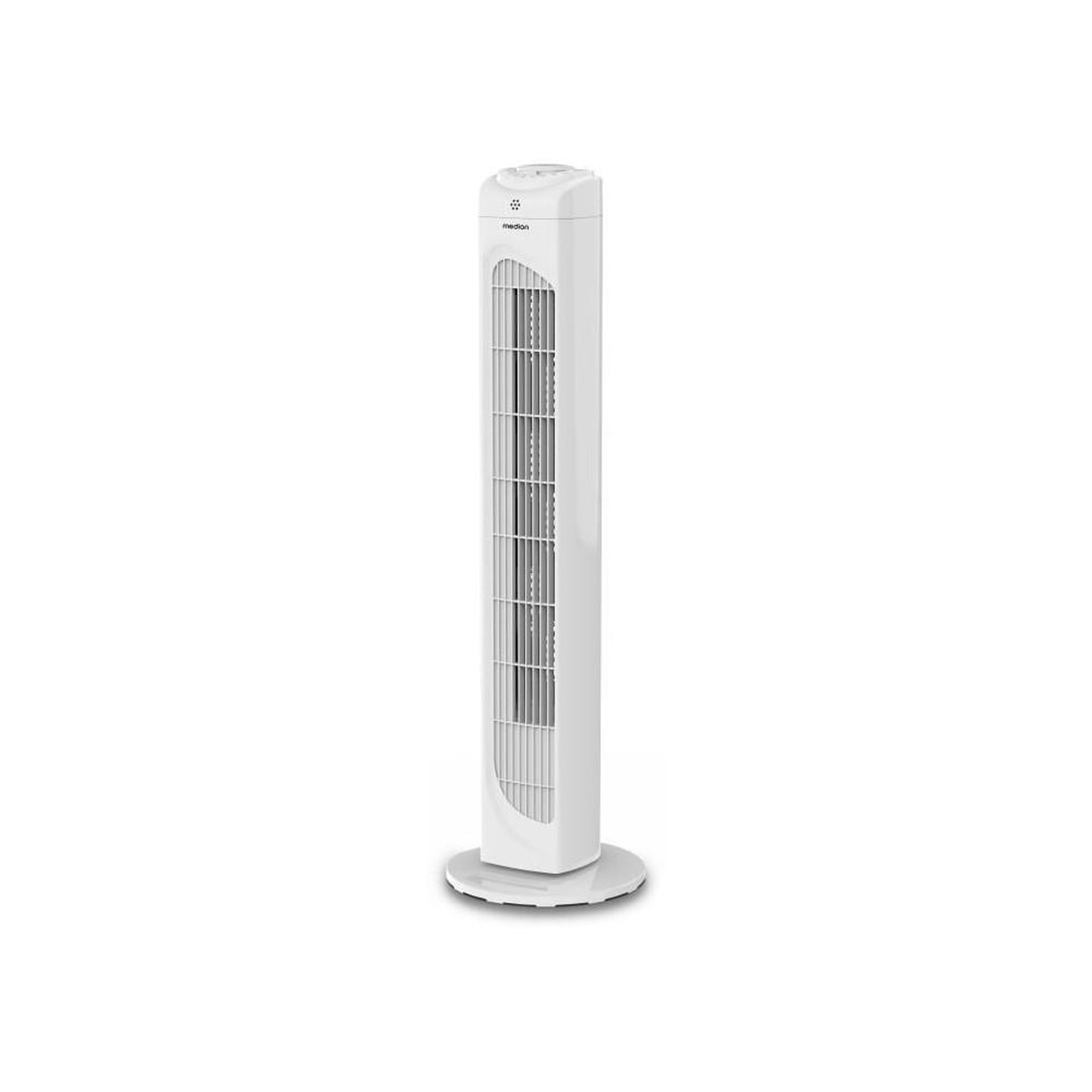Medion Ventilateur colonne - MEDION - 45 W - Hauteur 79 cm - Oscillation 60° - Télécommande - Blanc