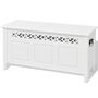Voir la diapositive 2 : VIDAXL Banc de rangement en style baroque PFDM blanc