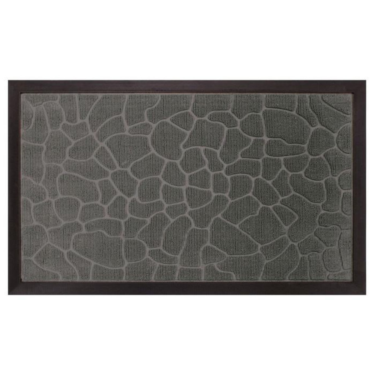 Paris Prix Tapis d'Entrée  Galets  45x75cm Gris