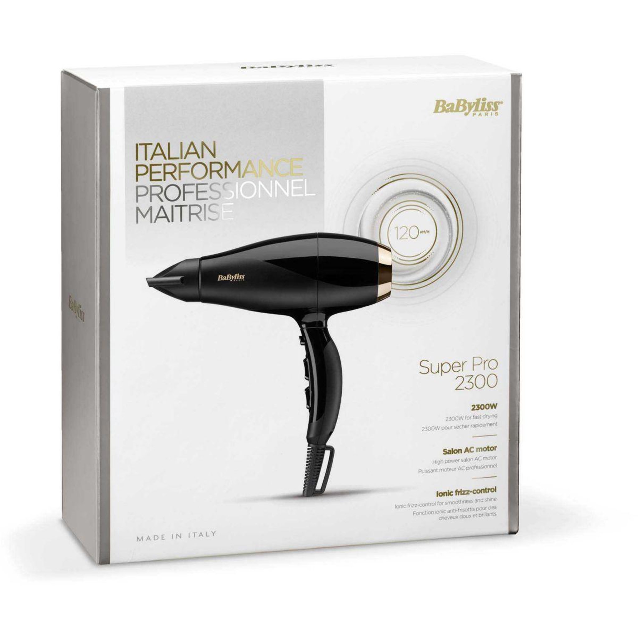 Voir la diapositive 4 : BABYLISS Sèche cheveux Super pro 2300 6714E