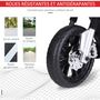 Voir la diapositive 4 : HOMCOM Moto électrique pour enfants 25 W 6 V 3 Km/h effets lumineux et sonores roulettes amovibles rouge