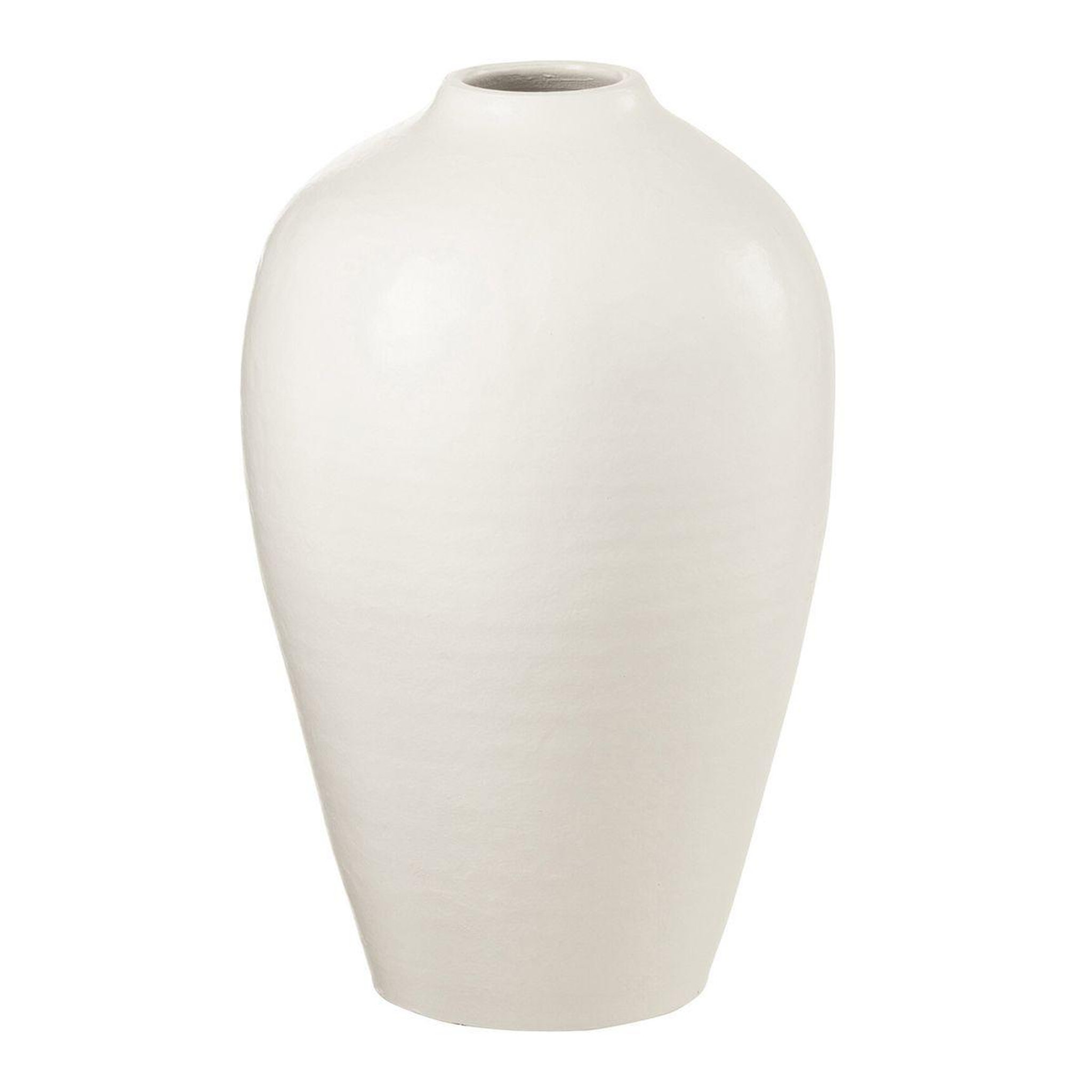 J-LINE Vase déco poterie  ying  35cm blanc