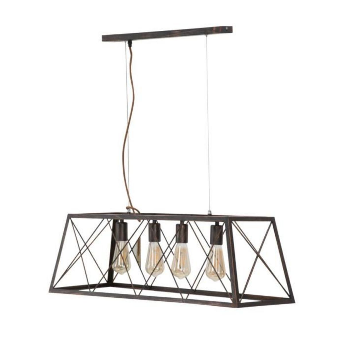 Paris Prix Plafonnier en Métal  Industry  78cm Noir