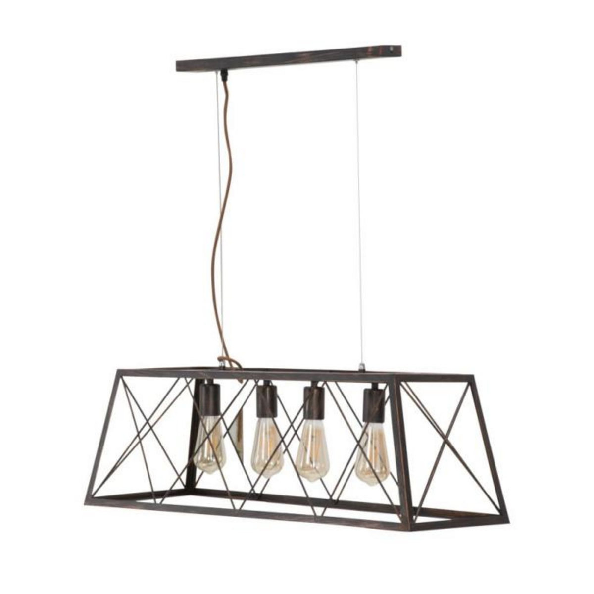 Paris Prix Plafonnier en Métal  Industry  78cm Noir