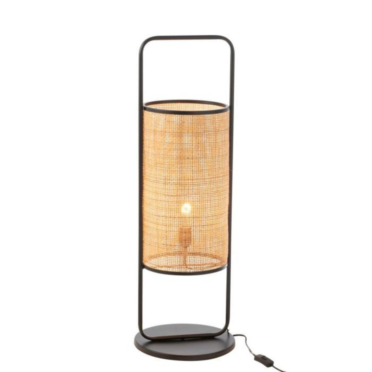 Paris Prix Lampe à Poser en Rotin sur Pied  Mabel  92cm Naturel