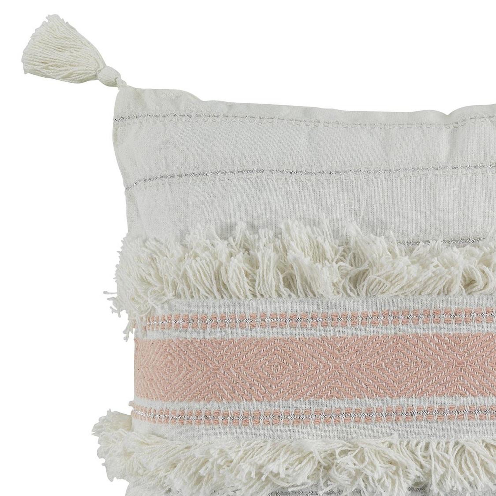 Voir la diapositive 3 : Eden Coussin a pompons indira design et moderne