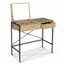 Voir la diapositive 1 : ID MARKET Coiffeuse LUIS miroir rabattable design industriel