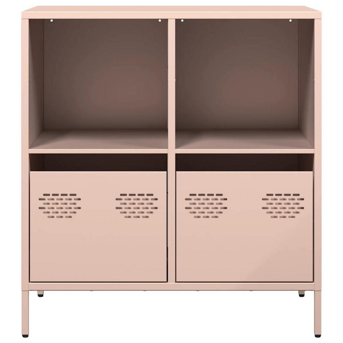 VIDAXL Buffet rose 68x39x73,5 cm acier lamine a froid