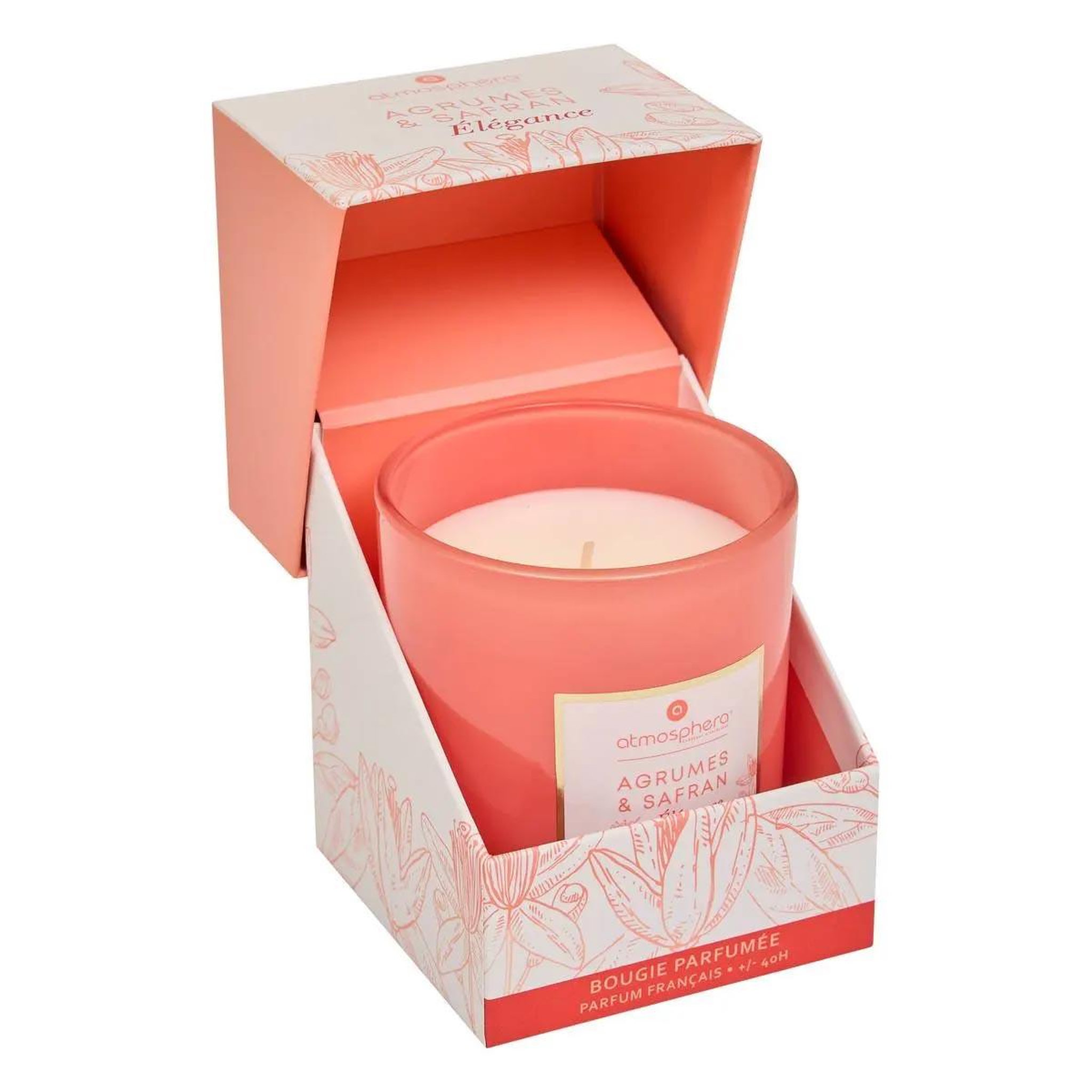 Voir la diapositive 2 : COMPTOIR DE LA BOUGIE Bougie parfumée  mael  190g agrumes & safran