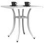 Voir la diapositive 4 : VIDAXL Table de jardin blanc 53x53x53 cm aluminium coule