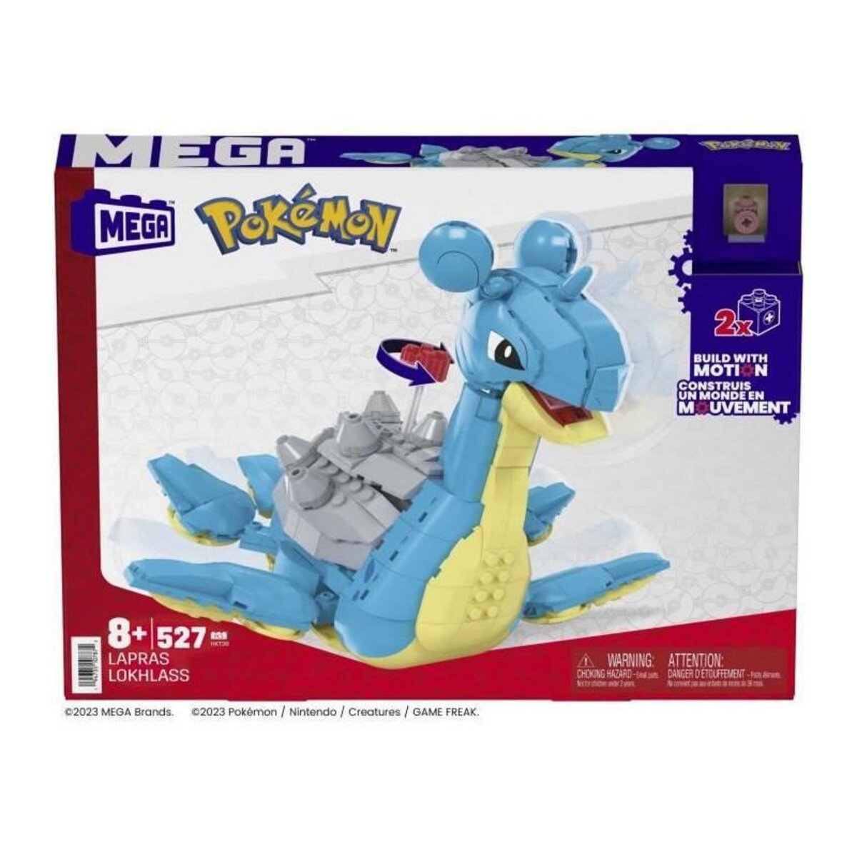 MEGA BLOKS POKEMON - LOKHLASS - MEGA - HKT26 - BRIQUES DE CONSTRUCTION MEGABLOKS LICENCE