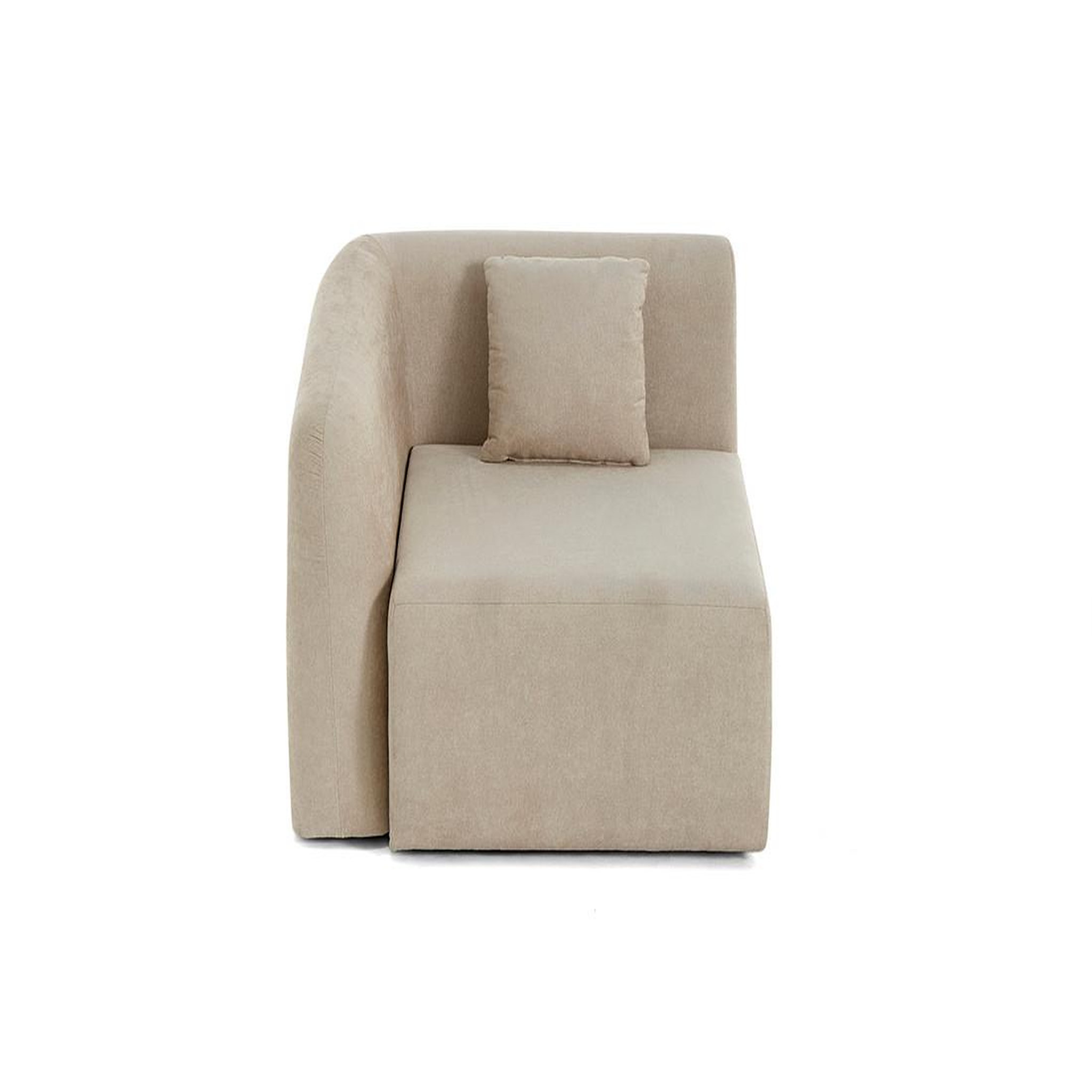 Voir la diapositive 6 : LISA DESIGN Ikare - module d'assise d'angle gauche - en tissu
