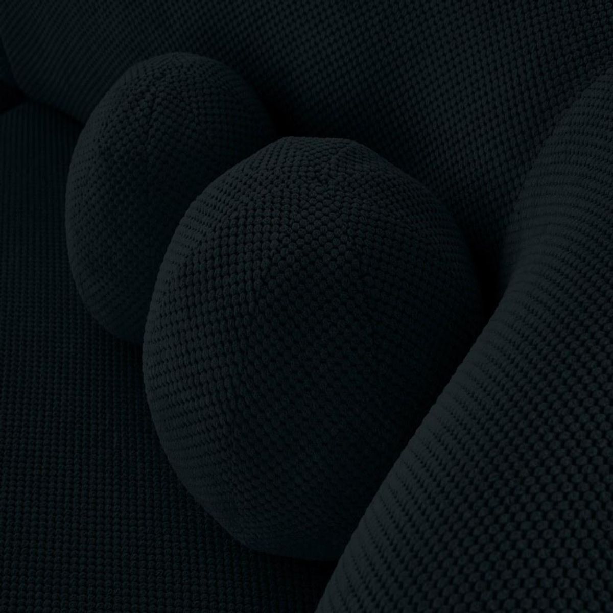 LISA DESIGN Charles - canapé droit 3 places en velours texturé