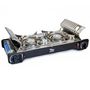 Voir la diapositive 5 : ALPENTECH Réchaud à gaz 2 feux 4400W Thermocouple intégré + 4 cartouches de gaz 250gr ALPEN Camping