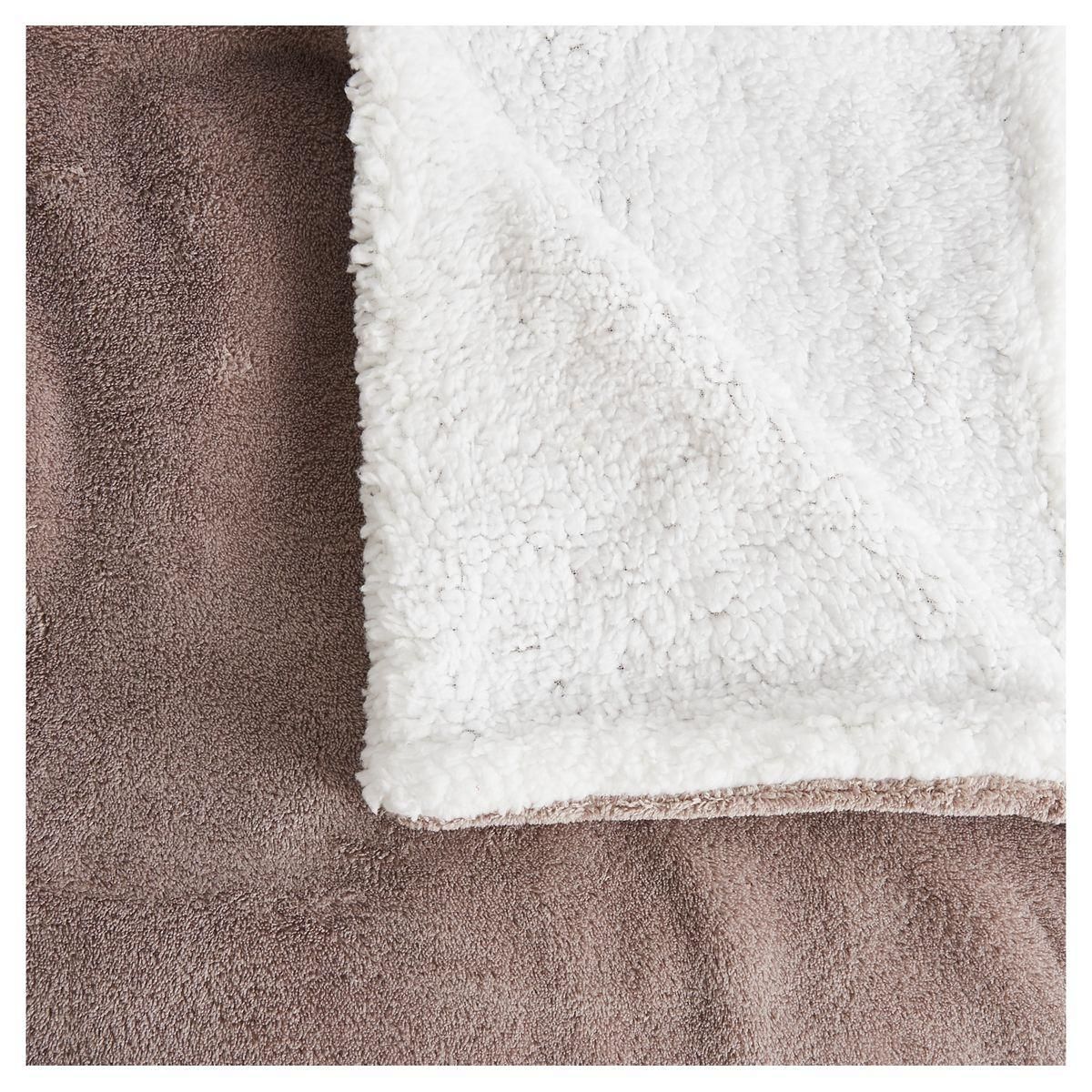 ACTUEL Couverture unie en Sherpa 