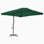 Voir la diapositive 2 : VIDAXL Parasol d'exterieur avec mat en acier 250x250 cm vert